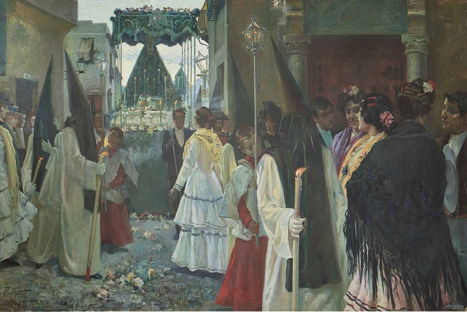 "La Semana Santa en Andalucía", José Pueyo Matanza, 1904.
