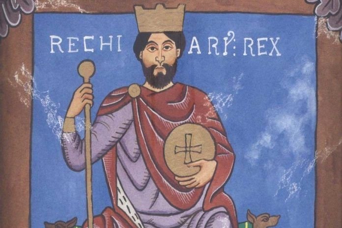 Requiario, primer monarca suevo en convertirse al catolicismo.