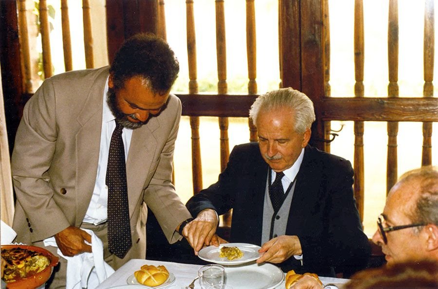 Julio Baroja junto a Abderrahmán Sherif Jah.