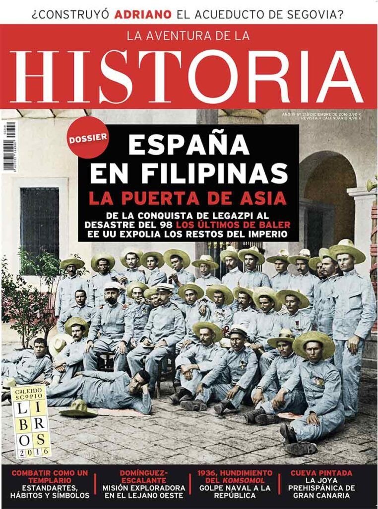 Portada del número 218 de "La Aventura de la Historia", dedicada a España en Filipinas.