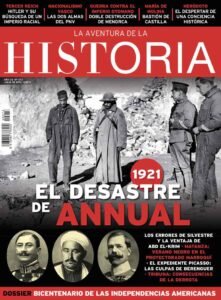 Portada del número 273 de la revista de Historia "La Aventura de la Historia", dedicada al desastre de Annual.