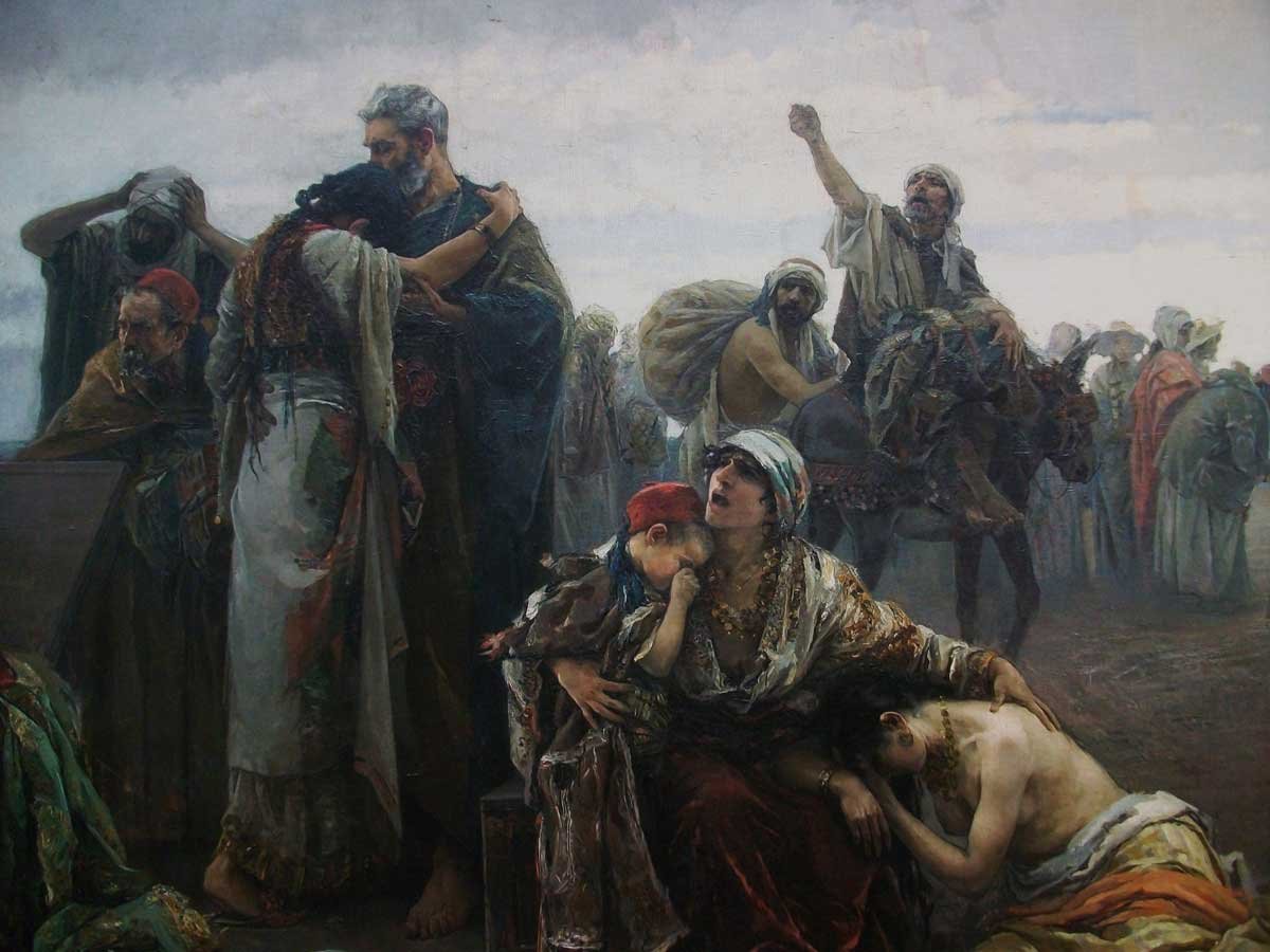 La expulsión de los moriscos, por Gabriel Puig Roda, 1894, Castellón, Museo de Bellas Artes.