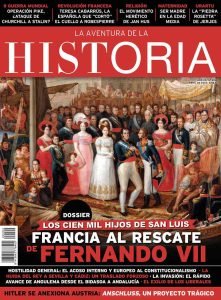 Portada del número 294 de la revista de Historia La Aventura de la Historia, dedicada a los Cien Mil Hijos de San Luis.