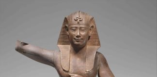 Figura ritual egipcia de los siglos IV y III a.C., Nueva York, Metropolitan Museum.