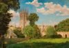 Quizá el más bello de todos los colleges de Oxford sea Magdalen, con su botánico, su rosaleda y su parque de ciervos. Obra de John Mulcaster Carrick en 1859.