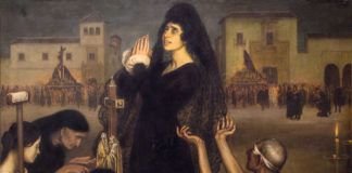 "La saeta", Julio Romero de Torres, 1918.