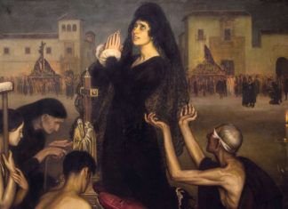 "La saeta", Julio Romero de Torres, 1918.