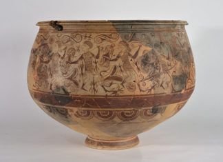 Vaso de los Guerreros, Museu Prehistòria de València.