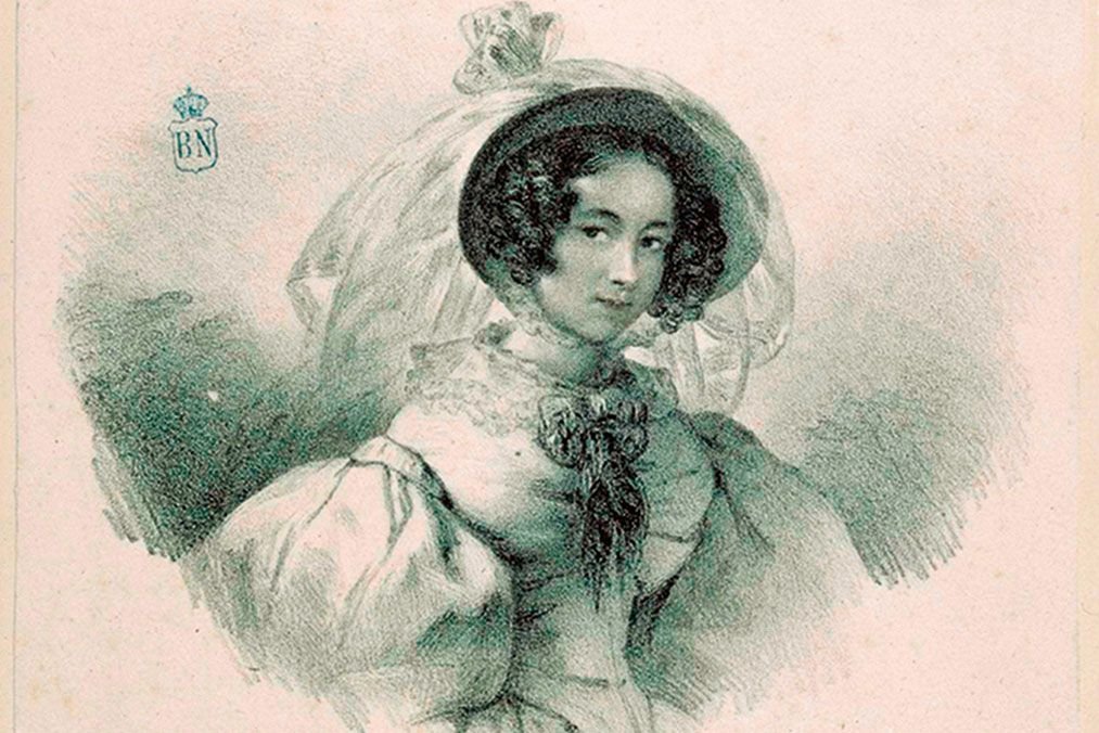 "Retrato de Rosario Weiss y Zorrilla", por Rosario Weiss, Madrid, Biblioteca Nacional.
