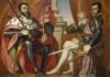 Carlos I, emperador del Sacro Imperio Romano Germánico, y Felipe II.