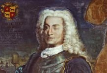 Retrato anónimo de Blas de Lezo conservado en el Museo Naval.