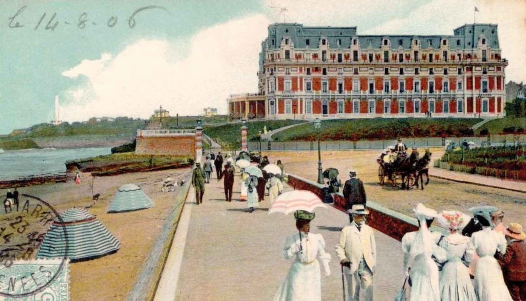 Postal veraniega de Biarritz.