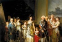 "La familia de Carlos IV", de Goya, 1800.