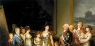 "La familia de Carlos IV", de Goya, 1800.