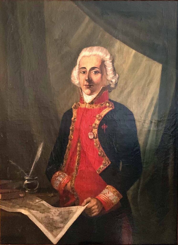 Retrato de Rosendo Porlier y Sáenz de Asteguieta, brigadier al mando de la División del Mar del Sur. Anónimo, h. 1800.