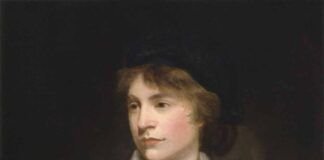 Retrato de Wollstonecraft realizado por John Opie hacia 1797.