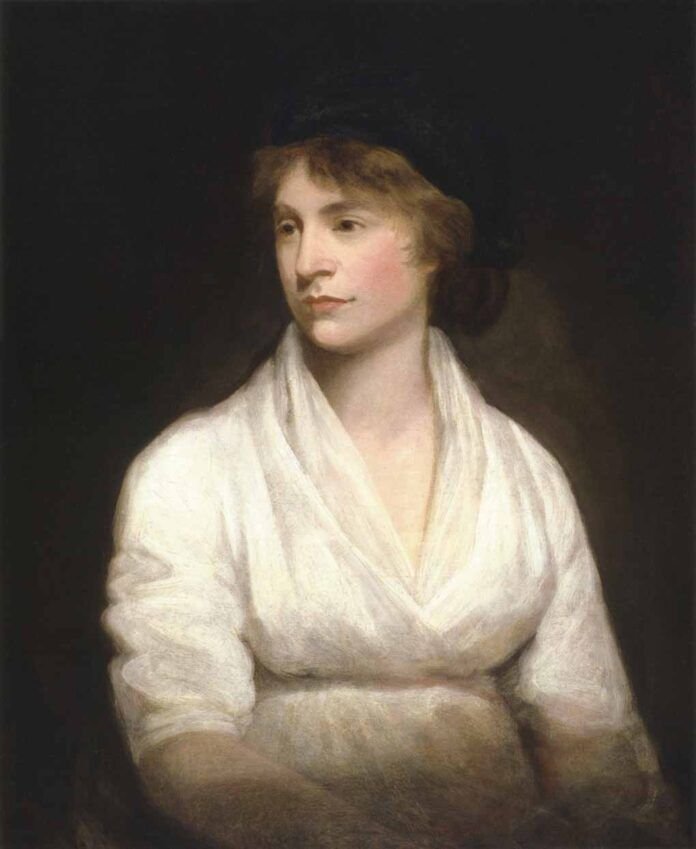 Retrato de Wollstonecraft realizado por John Opie hacia 1797.