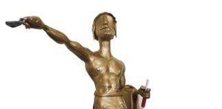 Estatuilla del Viriato de Oro, máximo galardón del Festival Internacional de Cine Arqueológico de Castilla y León.