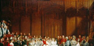 Boda de la reina Victoria con Alberto de Sajonia, en una pintura de George Hayter.