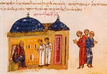 Los patriarcas Focio e Ignacio, que en el siglo IX protagonizaron el primer enfrentamiento entre Roma y Constantinopla.