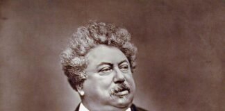 Retrato del escritor Alexandre Dumas.