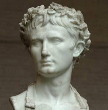 Busto de Augusto, primer emperador de Roma.