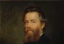 Herman Melville, retratado por Joseph Oriel Eaton en 1870.