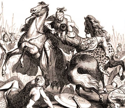 Eumenes derrota a neoptólemo. Su gran capacidad táctica le permitió resistir meritoriamente los ataques enemigos, hasta que fue traicionado.