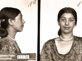 Ena Lauenburger, fotografiada por la policía criminal de Magdeburgo, en 1939.