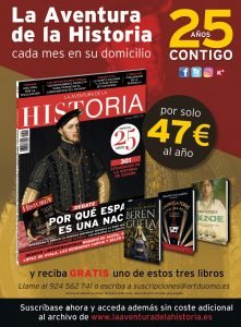Oferta de suscripción a la revista de historia La Aventura de la Historia.