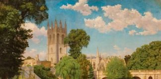Quizá el más bello de todos los colleges de Oxford sea Magdalen, con su botánico, su rosaleda y su parque de ciervos. Obra de John Mulcaster Carrick en 1859.