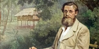 Retrato del científico Alfred Russel Wallace.