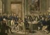 Recreación del Congreso de Viena de 1815.
