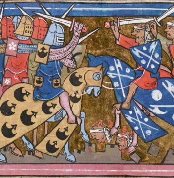 Un combate de la Segunda cruzada.