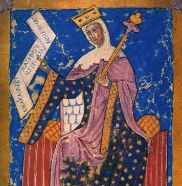 Urraca I, un injustificado olvido Miniatura que representa a la reina Urraca en el Tumbo A de Compostela.