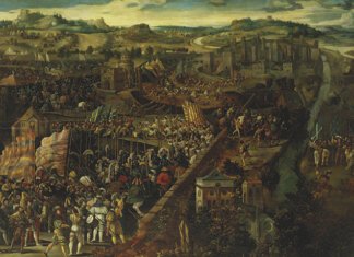 "La batalla de Pavía", por un artista flamenco anónimo del siglo XVI.