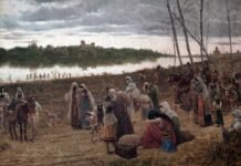 Expulsión de los judíos de Sevilla, obra de Joaquín Turina y Areal, 1850, Centro de Interpretación de la Judería de Sevilla.