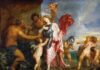 Tetis recibe las armas de Aquiles de manos de Hefesto, por Anthony van Dyck, 1630-1632.