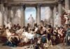 ROMANOS DE LA DECADENCIA, por Thomas Couture, 1847.