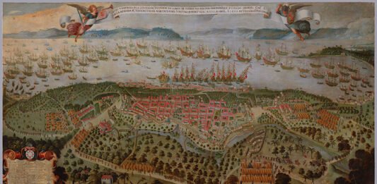 "Sitio y empresa de Salvador de Bahía" (detalle), 1625.