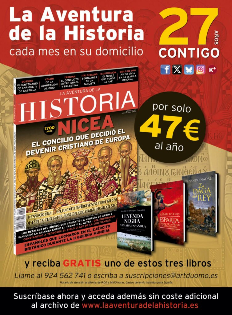 Oferta de suscripción a la revista de historia La Aventura de la Historia.