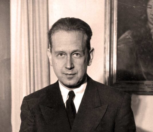 Fotografía del que fuera secretario general de la ONU, Dag Hammarskjöld.