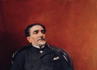 Sagasta, retratado por José Casado del Alisal en 1884, Madrid, Congreso de los Diputados.