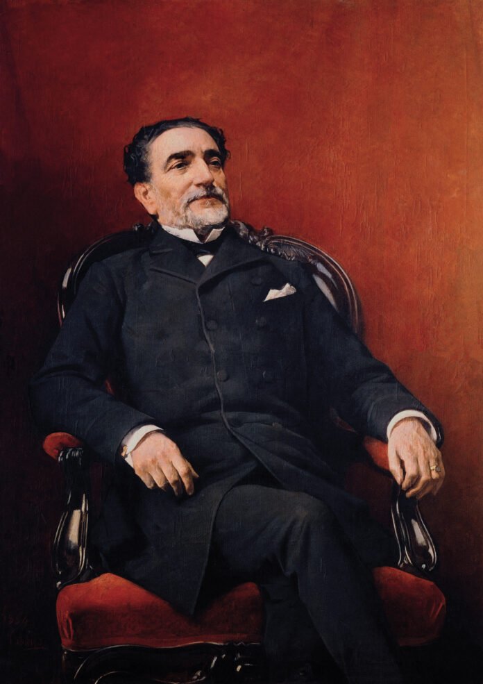 Sagasta, retratado por José Casado del Alisal en 1884, Madrid, Congreso de los Diputados. Sagasta, retratado por José Casado del Alisal en 1884, Madrid, Congreso de los Diputados.