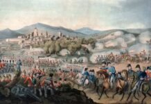 Batalla de Vitoria, pintada por Heath & Sutherland, A.S.K. Brown collection.