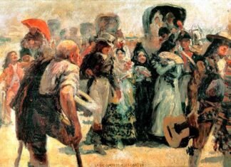 ¡A LAS CORTES, A LAS CORTES!, lienzo de Federico Godoy expuesto en el Museo de las Cortes de Cádiz.