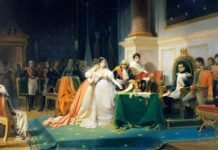 Tras su divorcio de la emperatriz Josefina Beauharnais, Napoleón Bonaparte contrajo nuevas nupcias con la jovencísima María Luisa de Austria.