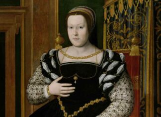 Retrato de Catalina de Médicis.