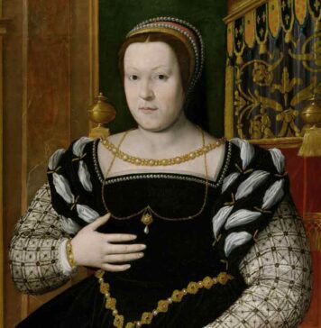 Retrato de Catalina de Médicis.