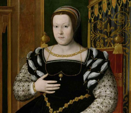 Retrato de Catalina de Médicis.